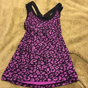 Pink and Navy Lululemon Bra Top (women’s 4)